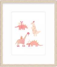 Load image into Gallery viewer, Christmas Dinosaurs - Pink