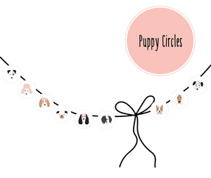 PUPPY PARTY AND POSTER COLLECTION - Original Puppies with dots