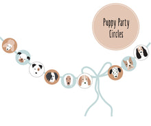 Load image into Gallery viewer, PUPPY PARTY AND POSTER COLLECTION - Original puppies in blue
