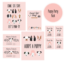 Load image into Gallery viewer, PUPPY PARTY AND POSTER COLLECTION - Original Puppies in Pink