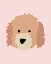 Load image into Gallery viewer, Puppy Posters with Original Puppies in pink