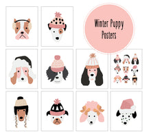 Load image into Gallery viewer, PUPPY PARTY AND POSTER COLLECTION - Original puppies in winter hats