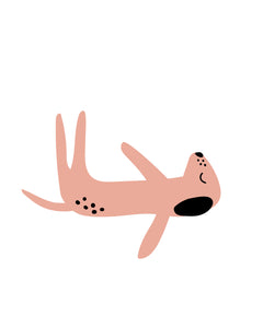 Yoga Exercise Puppy Dog Digital Illustrations